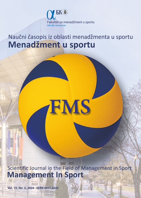 					View Vol. 15 No. XV, issue II (2024): MANAGEMENT IN SPORT
				